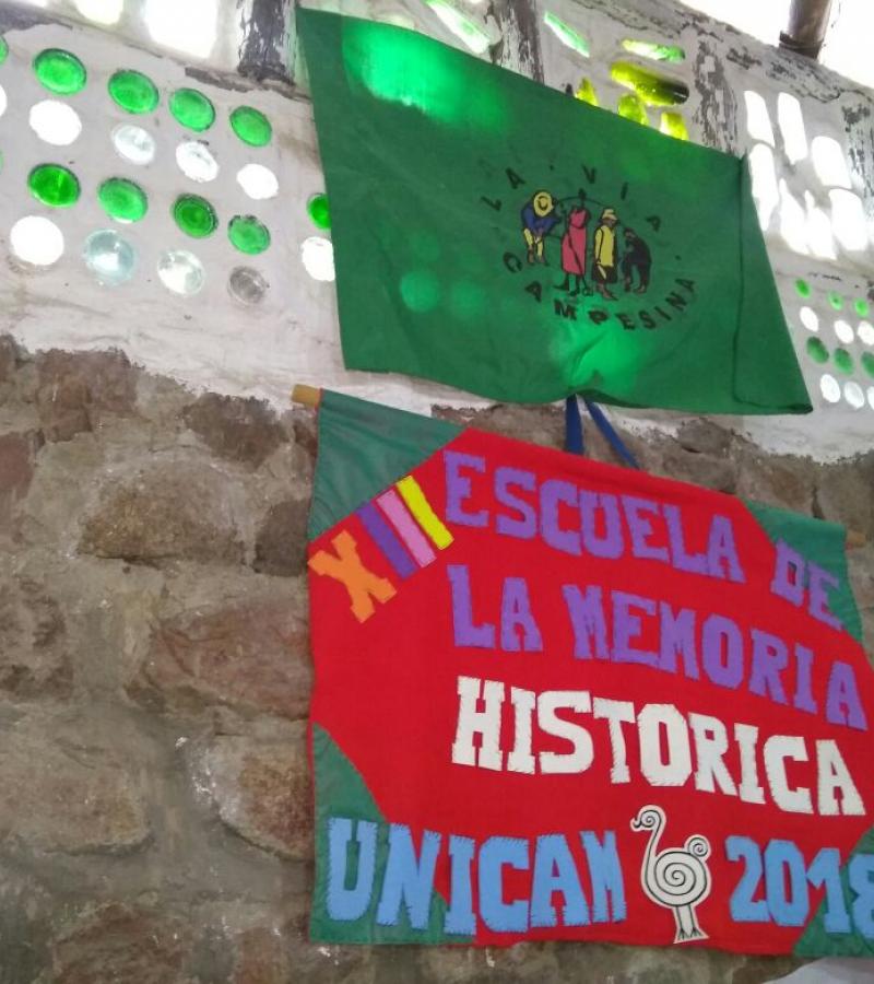 en la universidad campesina Escuela de la memoria historica