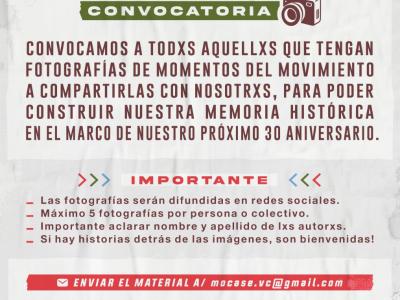 convocatoria 30 años mocase